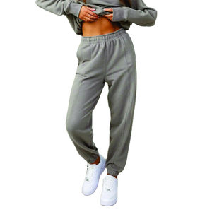 Wholesale 2026 Light Grey With Custom Logo <b>Women</b> High Waist Joggers Pants Casual Sweatpants Activewear Jogger Pants <b>For</b> <b>Women</b> - Product Image 1
