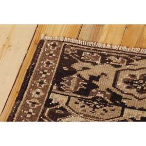 Vintage Oversize Rug 9,9x12,4 ft, <b>Brown</b> Floral Turkish <b>Wool</b> Rug - Product Image 5