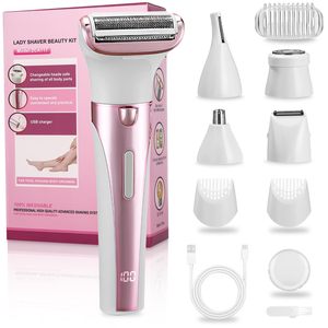 Depiladora y Afeitadora 5 en 1 para Mujer con Pantalla Digital, Recortadora de Cejas para Cuerpo, Axilas, Bikini, Nariz y Cejas para Uso Doméstico - Product Image 3