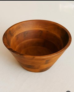 ชามไม้ธรรมชาติจากโรงงานโดยตรง เป็นมิตรกับสิ่งแวดล้อม ทนทาน เหมาะสำหรับงานปาร์ตี้ ใช้สำหรับใส่สลัด ขนมขบเคี้ยว ข้าวโพดคั่ว ชามเสิร์ฟที่ดีที่สุด - Product Image 2