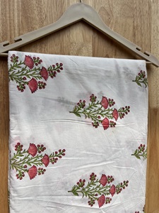 Telas estampadas de algodón de costura orgánica con estampado de bloque de mano indio para ropa tela estampada de bloque de mano liso de Indian Expoter - Product Image 3