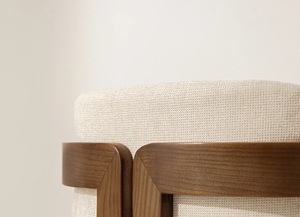Sillas de comedor modernas y lujosas para hoteles y restaurantes, material de madera maciza de teca y acabado de color natural - Product Image 3