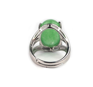 Nouveautés cristaux de bijoux réglables pierres précieuses de guérison à facettes anneaux en cristal de jade vert naturel pour cadeau - Product Image 5