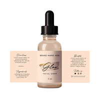 Étiquette Autocollante Personnalisée Imperméable pour Bouteilles de Cosmétiques et de Parfums, Étiquette d'Emballage Sur Mesure