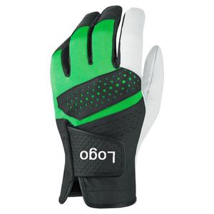 Guantes de golf de microfibra personalizados de calidad superior para hombres Transpirable Antideslizante Partícula Palma Material de cuero popular para golfistas - Product Image 5