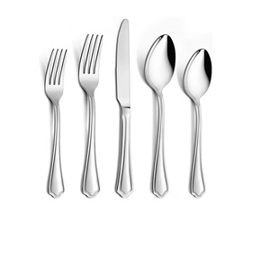 Cubiertos de Metal hechos a mano, juego de cubiertos de acero inoxidable de lujo tradicional y elegante, clásico, venta al por mayor - Product Image 1