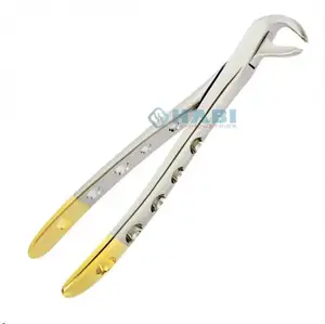 Tooth Supplier Lower Anterior Fig.74 Dental Extraction Pliers With Half Gold Dental Forceps American Pattern Extracting Forceps