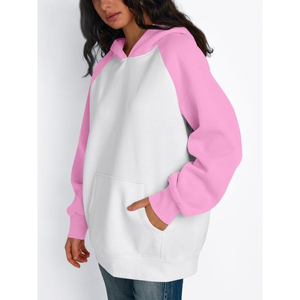Sudaderas con capucha de gran tamaño para mujer, de algodón 100% Material, ligero, transpirable, logotipo personalizado, estampado, estilo de calle - Product Image 5