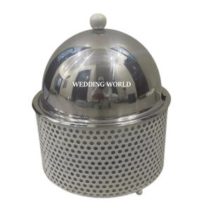 Olla Caliente de Acero Inoxidable, Calentador de Alimentos de Alta Calidad, Diseño Artesanal, Cazuela Clásica, Elegante y Decorativa, Nueva Olla Metálica - Product Image 1