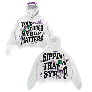 เสื้อมีฮู้ดผู้ชายผ้าคอตตอนผสมฟอกสีกรดเฮฟวี่เวททุกรุ่นดีไซน์พิมพ์ลายดิจิตอลย้อมเรียบ - Product Image 4