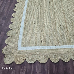 Alfombras de yute hechas a mano de primera calidad Alfombras anudadas a mano diseño moderno y color personalizar tamaño disponible - Product Image 1