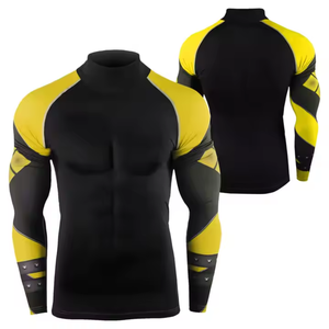 Rashguard de manga larga para hombre de la mejor calidad, liso, MMA, sublimación impresa, Fitness de invierno, OEM Rush Guard, deportes de alta calidad - Product Image 5