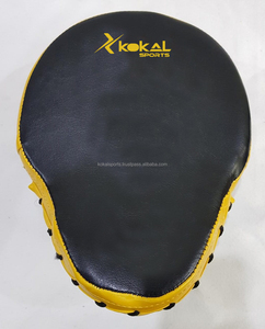 Vente en gros personnalisé poinçon de boxe cible gant gant cuir Focus Pads pour MMA Muay Thai Fitness Training - Product Image 6