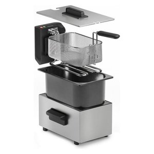 Deep Fryer 3Lt Stainless Steel 2000W Oil Fryer With Basket For Kitchen Use - Product Image 2