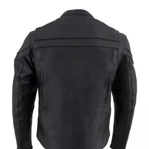 Chaquetas de Cuero Vacuno Formales, Impermeables y Ecológicas de Alta Calidad, con Cuello Alto y Logotipo Frontal - Product Image 2