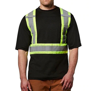 Camiseta de Seguridad Reflectante de Alta Visibilidad Personalizada con Mangas Cortas para Hombre, Camisetas de Trabajo de Alta Visibilidad con Bolsillo - Product Image 5