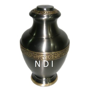 Corps humain cendres laiton mémorial funérailles brillant poli fournitures crémation urnes émail finition pour souvenir adulte cendres urne - Product Image 4