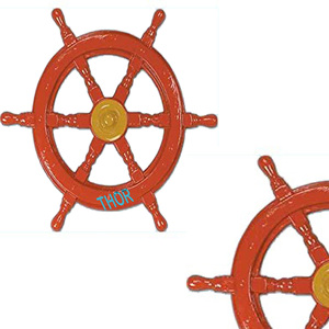 พวงมาลัยไม้ตกแต่งผนังลายเรือทรงกลมมีลวดลายสไตล์วินเทจเฟอร์นิเจอร์ของขวัญบรรจุกล่องที่ทันสมัย - Product Image 3