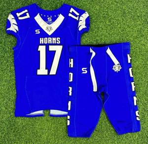 Barato diseño personalizado bordado fútbol americano Jersey alta calidad cosido jóvenes fútbol americano uniformes productos superiores - Product Image 4