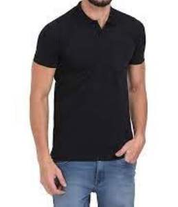 Camiseta de polo informal de algodón 100% pesado para hombre, camiseta de manga corta de gran tamaño personalizada, camiseta de polo de algodón de talla grande lavable - Product Image 4