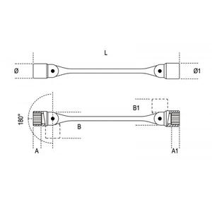ประแจซ็อกเก็ตปลายหมุนคู่หลายแพ็ครุ่นเบต้า - Product Image 2