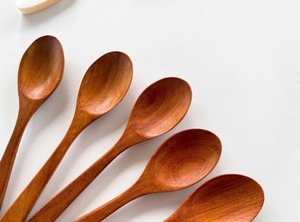 Cuchara de Madera Tallada a Mano, Tenedor de Madera, Cucharones de Madera para Cocinar, Utensilios de Cocina para el Hogar, Restaurante, Fiesta, Boda, Mesa - Product Image 6