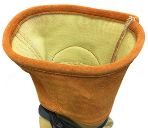 Gants électriques en cuir de chèvre à manchette longue de haute qualité Protecteur en cuir primaire résistant aux coupures Nouveau produit de sécurité - Product Image 4