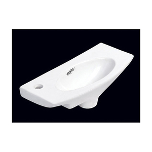 Fregaderos de lavabo ovalados colgados en la pared de calidad superior, artículos sanitarios de cerámica blanca 100% del principal exportador, precio bajo para baños - Product Image 1