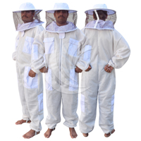 Combinaison d'apiculture ventilée de qualité supérieure, tenue de travail protectrice intégrale durable avec voile de protection pour usage professionnel en apiculture