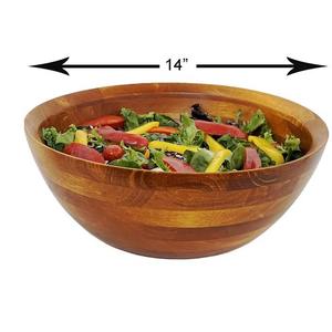Bol en bois écologique durable et léger pour les collations à la salade et les essentiels de la cuisine - Product Image 4