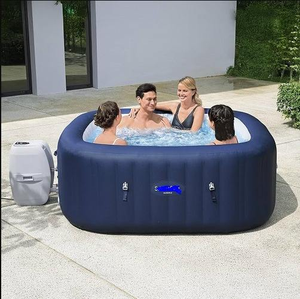 High Quality Portable Inflatable PVC Hot Tub Air Massage Function Outdoor Spa Shower 5-Person 60gal+ Capacity <b>Cleaner</b> for Home - Product Image 5