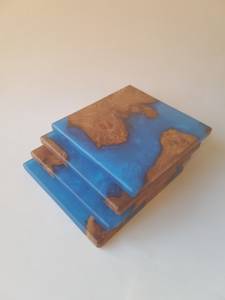 Bestselling Resin and Wooden Coaster Sets with Stone Touch Perfect Fusion Design for Modern Kitchens and Stylish Dining Spaces - Product Image 6