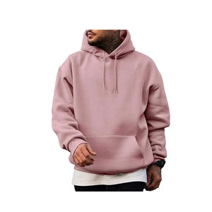 Customized Winter Oversized drop shoulder Casual 100% Cotton Long Sleeve Men's Hoodies Trendy Breathable Pullover hoodies - Product Image 4