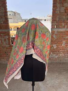 ผ้าโสร่งผ้าฝ้ายยาว100% พิมพ์ลายทำด้วยมือสไตล์อินเดียผ้าคลุมบิกินี่ชายหาดผ้าปูสำหรับนกแก้วที่สวยงามมาก - Product Image 3