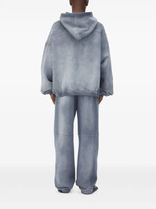 Sweat à capuche 100 % coton délavé à l'acide et délavé dégradé tendance, à épaules tombantes, en polaire chaude, écologique, haute densité, décontracté pour l'hiver - Product Image 3