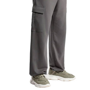 Pantalones de chándal de algodón informales para hombre, pantalones de chándal de gran tamaño personalizables con lavado medio, servicio OEM, venta al por mayor, precio bajo - Product Image 3