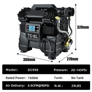 Compresseur d'air sans réservoir et sans huile 2HP 145PSI haute performance pour cloueurs pneumatiques - Product Image 5