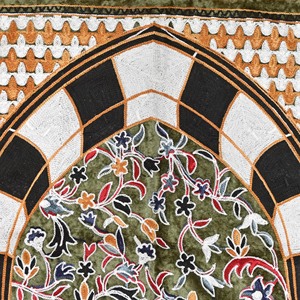 Cachemira tejida a mano Jainemaz lana suave lavable cuadrado hogar oración alfombra musulmana Mat - Product Image 3