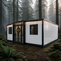 Villa de vacances préfabriquée à 2 chambres, maison modulaire en acier avec cuisine, salle de bain et espace de vie confortable pour projets hôteliers