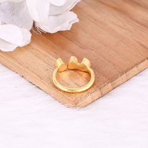 925 Sterling Solid Silver Natural Blue Topaz Gemstone Yellow Gold Plated Eternity Style handmade Designer Ring Wedding Gifts - Product Image 6