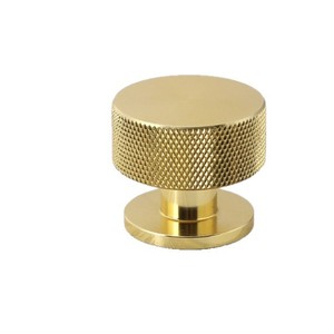 Kenop Bulat Modern dari Kuningan dengan Desain Knurled untuk Furnitur, Kamar Mandi, Lemari, Kabinet, Pintu, dan Laci - Product Image 4