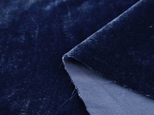 ผ้ากำมะหยี่โพลีเอสเตอร์100% กว้าง145ซม. สีฟ้าเป็นมิตรกับสิ่งแวดล้อมสำหรับชุดแต่งงานเสื้อผ้ากระเป๋าทำโดย MTG - Product Image 3