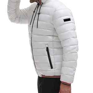 Durable lightweight men puffer <b>jacket</b> featuring strong zippers soft quilted design and <b>weatherproof</b> coating - Product Image 4