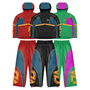 ชุดวอร์มคุณภาพสูงขายดี พร้อมโลโก้สั่งทำ เสื้อฮู้ดกันลมสำหรับวิ่งและเล่นกีฬาสำหรับผู้ชาย - Product Image 3