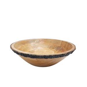 Vente chaude Cuisine Et Table Top Bol Rond En Bois Brun Antique Fini Pour La Décoration Saladier - Product Image 3