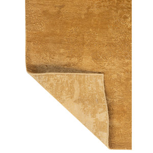 Alfombra Kavi Gold de Lana y Seda de Bambú Anudada a Mano, Colección Project Error, Patrón Abstracto para Uso Doméstico, Esk-431 - Product Image 5