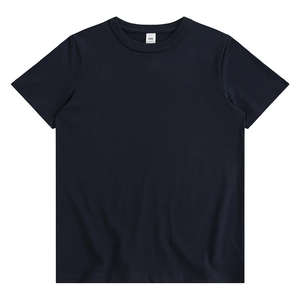 T-shirts surdimensionnés à col rond uni de haute qualité pour hommes T-shirt 100% coton vierge personnalisé - Product Image 4