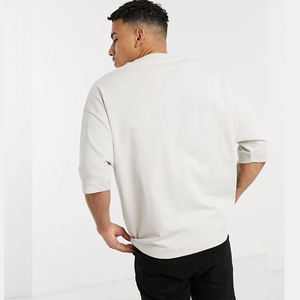 Camisetas de Manga Larga para Hombre, Cuello Redondo, Ecológicas, de 220g, Color Sólido, 100% Algodón, con Impresión Gráfica Personalizada al por Mayor - Product Image 2