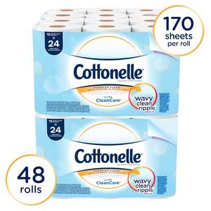 Papel Higiénico Cottonelle Profesional, Desechable, Lavable, Ecológico, Antibacteriano, Rollo Estándar, a Granel (12456), Blanco (48 Rollos) - Product Image 6