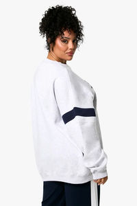 Sudadera de mujer de gran tamaño de la mejor calidad, Material de algodón 100%, ropa informal de otoño/invierno, jersey con estampado de logotipo personalizado en la parte delantera - Product Image 6